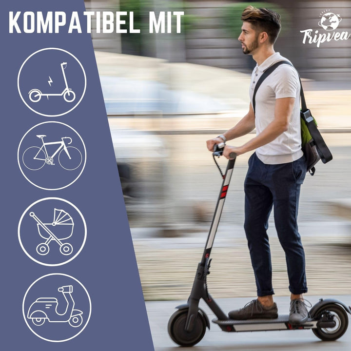 Diebstahlsicherung für Elektroroller, Fahrrad, Kinderwagen, widerstandsfähiges Vorhängeschloss, Dieb