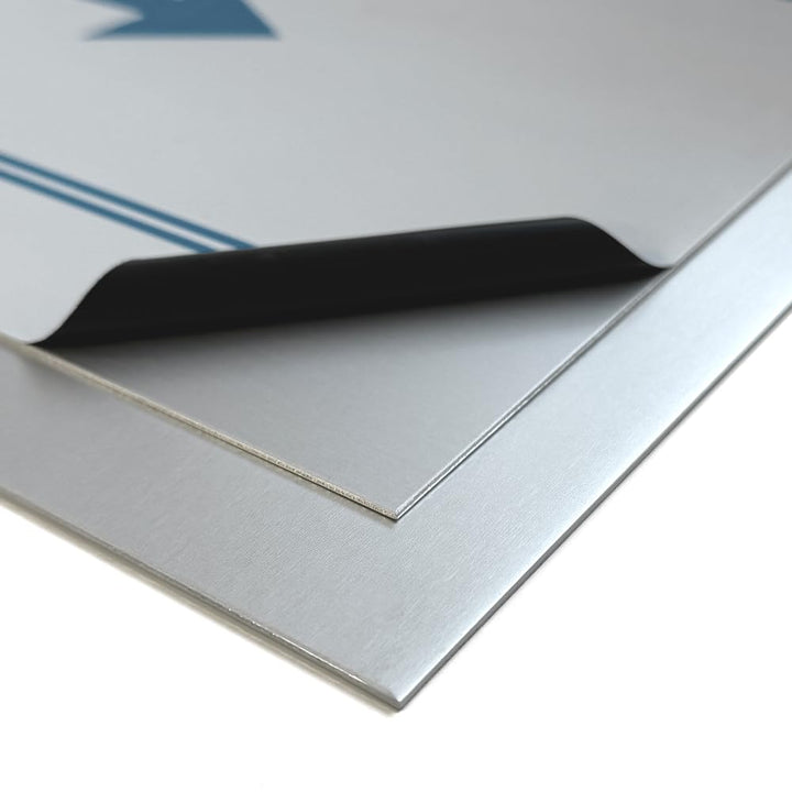 Aluminium Blech eloxiert 2,0mm stark Alublech, E6/EV1 eloxiert, einseitig mit Schutzfolie … (500x500