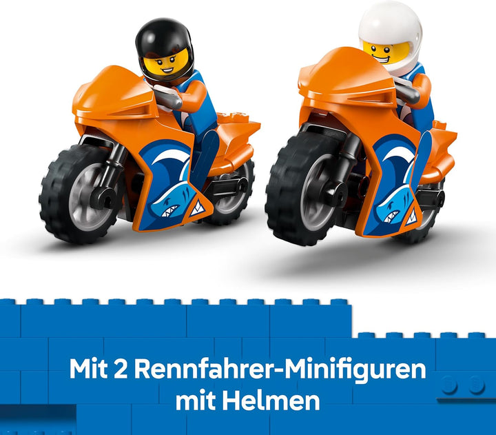 LEGO City Motorradtransporter - Spielzeug zur Förderung der Feinmotorik mit Transporter, 2 Motorräde
