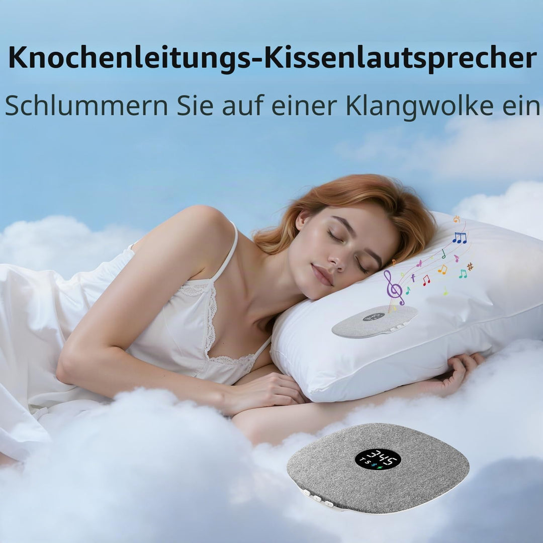 Bone Conduction Under-Pillow Speaker for Sleeping,Ultra-Thin Portable Wireless Bluetooth Pillow Spea
