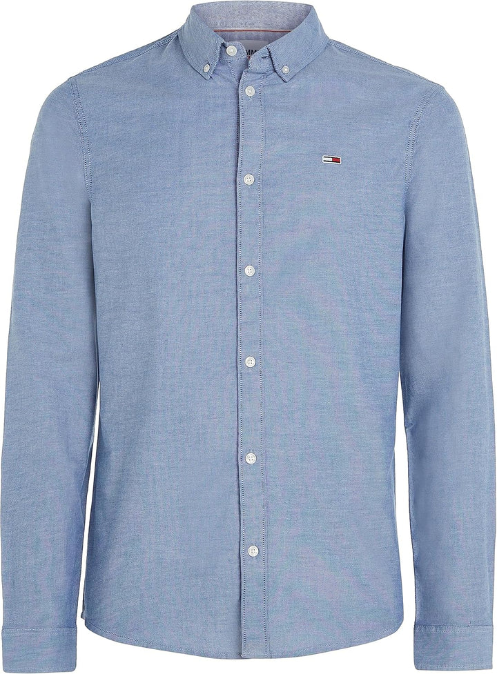 Tommy Hilfiger Herren Langarmhemden/Gewebte Oberteile XS Blau (Twilight Navy), XS Blau (Twilight Nav