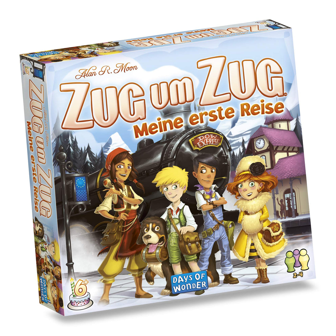 Days of Wonder, Zug um Zug – Meine erste Reise, Kinderspiel, Brettspiel, 2-4 Spieler, Ab 6+ Jahren,