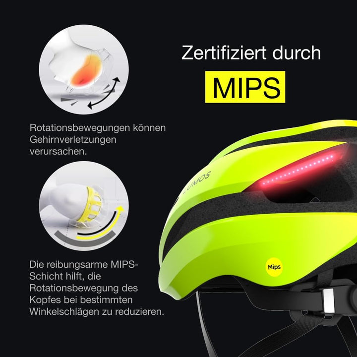 Lumos Ultra Smart-Helm | Fahrradhelm | Vorder- und Rücklicht (LED) | Blinker | Bremslichter | Blueto