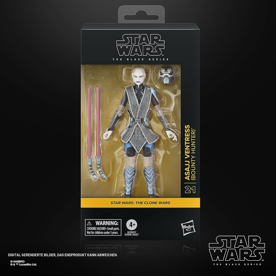 Star Wars The Black Series Asajj Ventress (Kopfgeldjägerin), The Clone Wars Action-Figur zum Sammeln