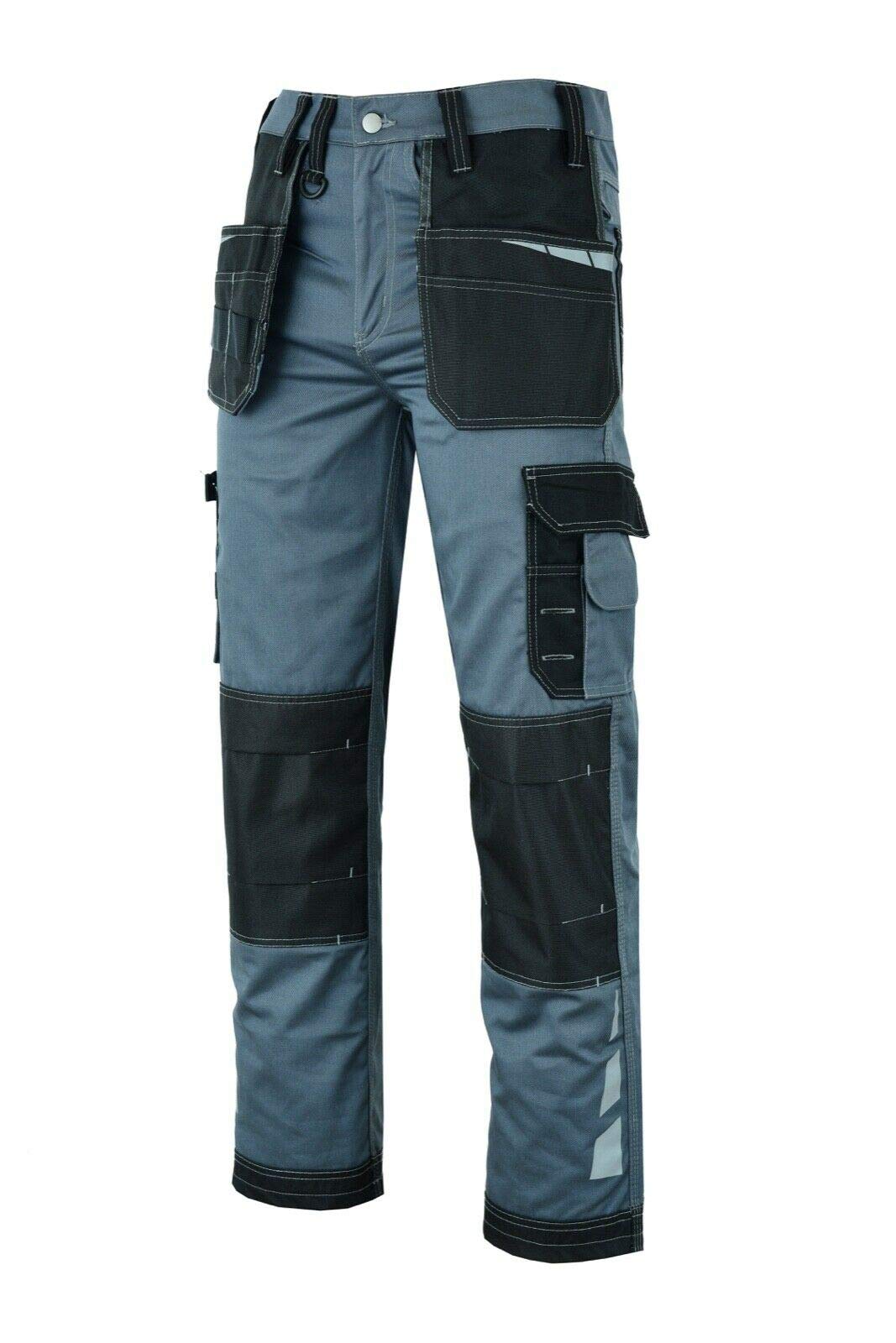 MS9 Herren Arbeitshose Bundhose Cargohose mit Holstertaschen Werkzeugtaschen Multifunktions und Knie