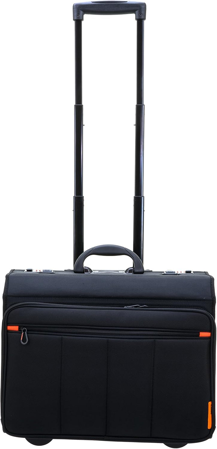 Davidts Businesstrolley - Pilotenkoffer - Laptoptrolley 17" und 10" Tablet - 47x40x25cm