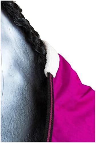 RL24 - Winterdecke High Neck 300g Füllung 600D BASICLINE pink/schwarz 95cm Pink/Schwarz (Altes Model