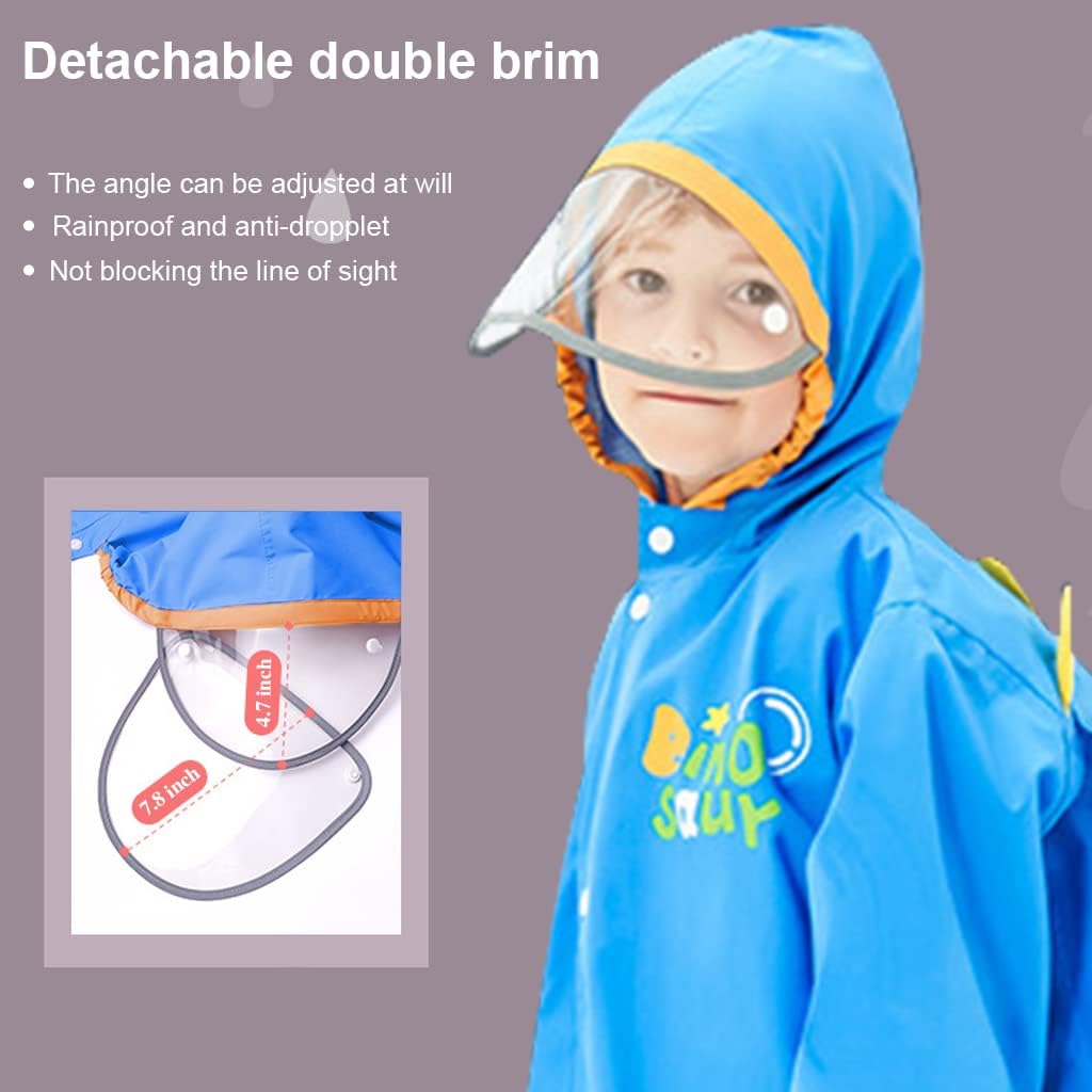 Kinder Regenmantel Jungen Mädchen Regenponcho Wasserdicht Cartoon Regenjacke Wiederverwendbare Regen