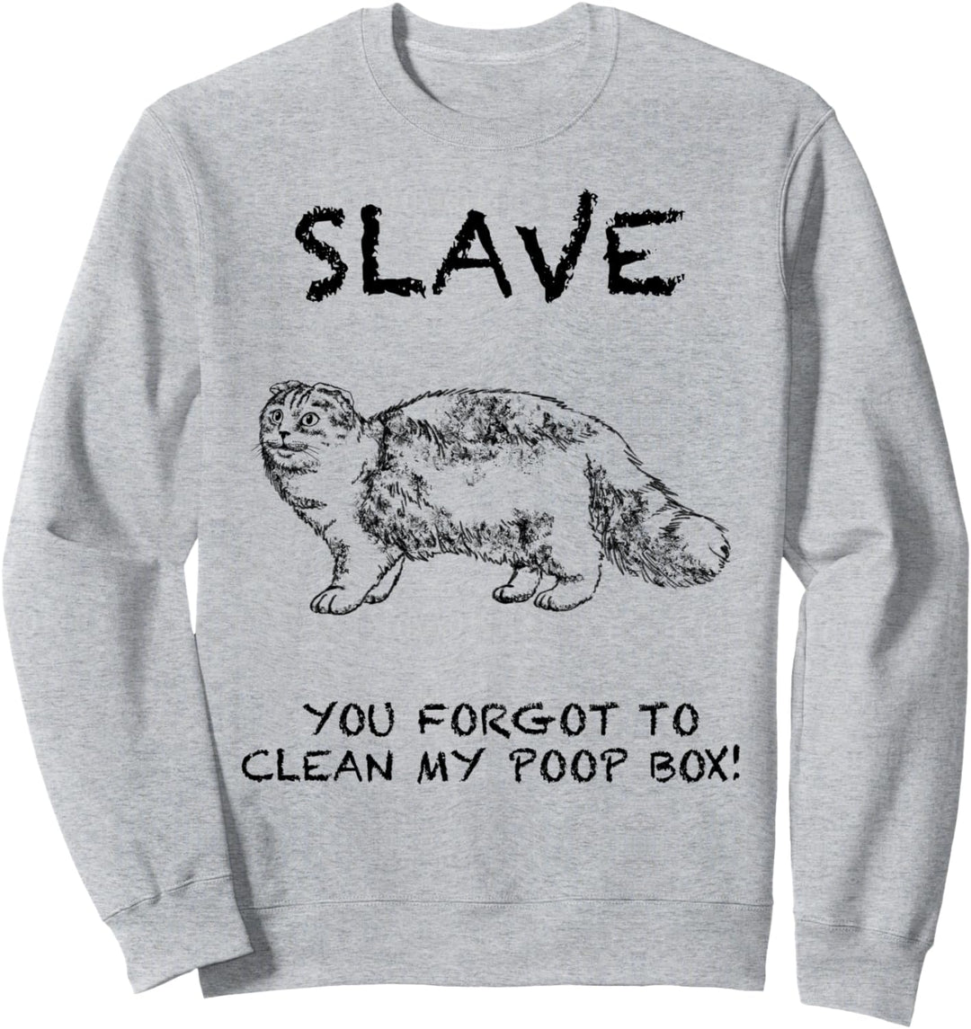 Scottish Fold Lustige Katze Zitat Hand gezeichnete Kunst Sweatshirt