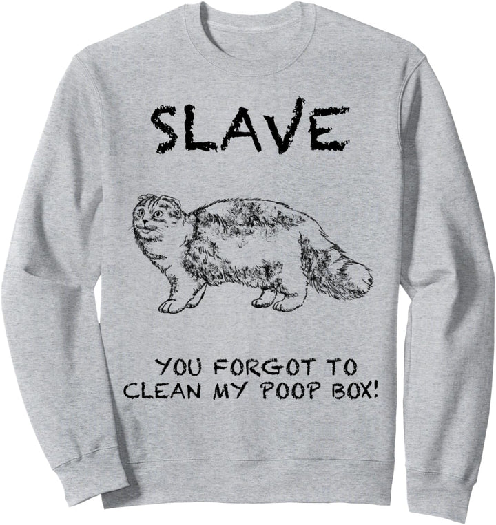 Scottish Fold Lustige Katze Zitat Hand gezeichnete Kunst Sweatshirt