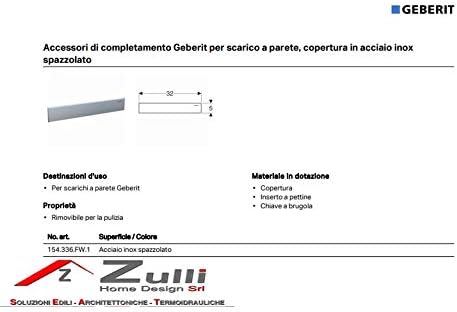 Geberit 154.336.FW.1 Siphonabdeckung an der Wand,