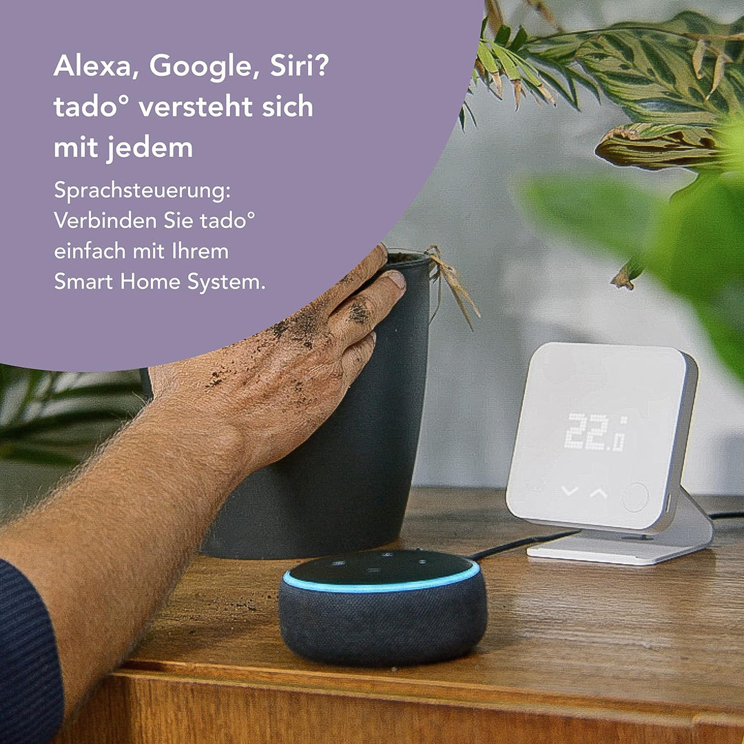 tado° BASIC smartes Heizkörperthermostat – Wifi Starter Kit V3+, inkl. 3 x Thermostat für Heizung –