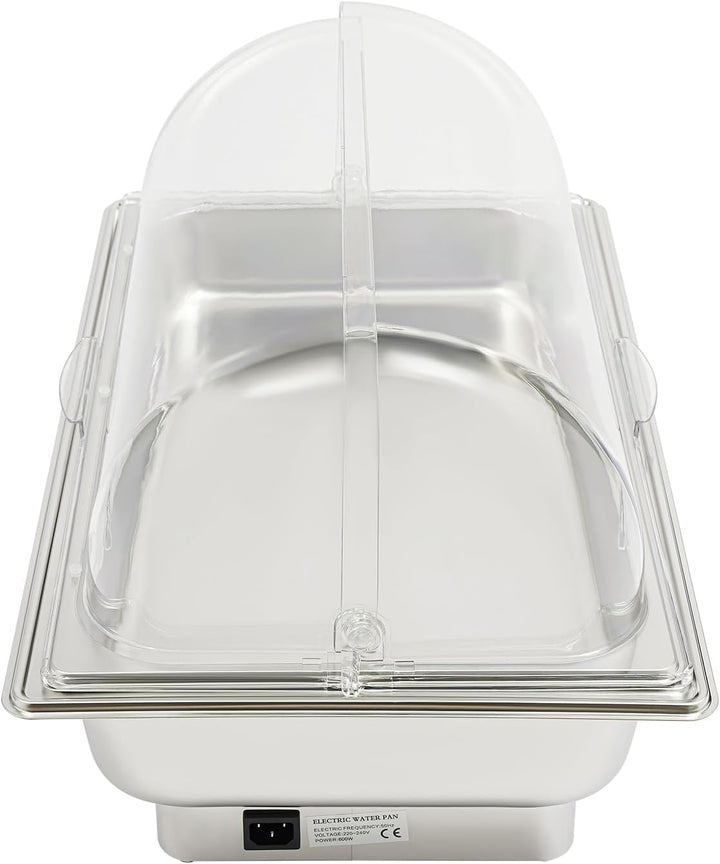600W Chafing Dish Elektrisch Buffetwärmer Elektrisch Warmhaltebehälter Essen Wärmebehälter für Speis