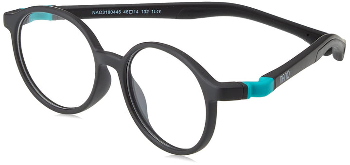 Nano Vista Unisex Kinder Flicker 3.0 Sonnenbrille Einheitsgrösse Schwarz Mate/Turquesa, Einheitsgr&#