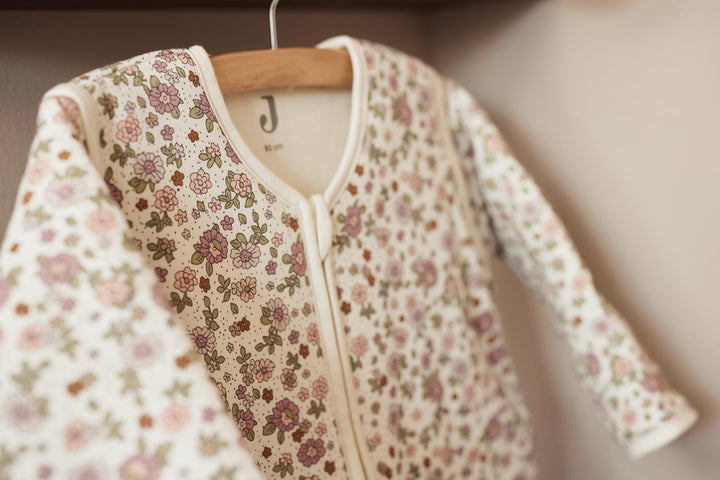 Jollein Baby Boys, Baby Girls, Unisex Baby abnehmbare Ärmel 90cm Retro Flowers Schlafsack