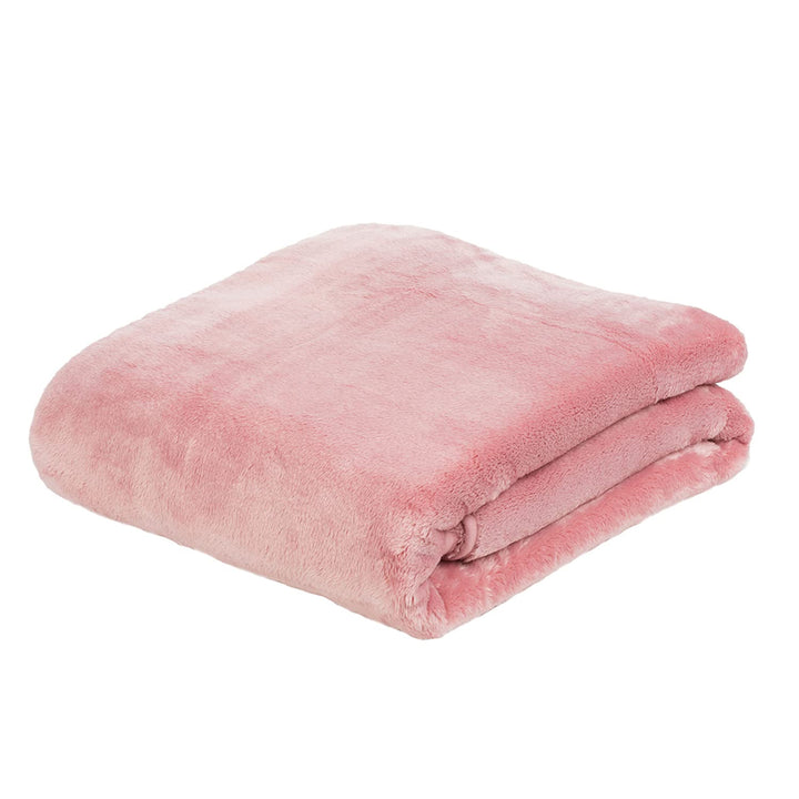 Gözze - Premium Cashmere-Feeling Wohn- und Kuscheldecke, 500 g/m², 130 x 170 cm - Altrosa Altrosa 13