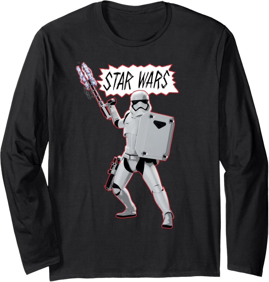 Star Wars Stromtrooper Sketchbook Logo Langarmshirt