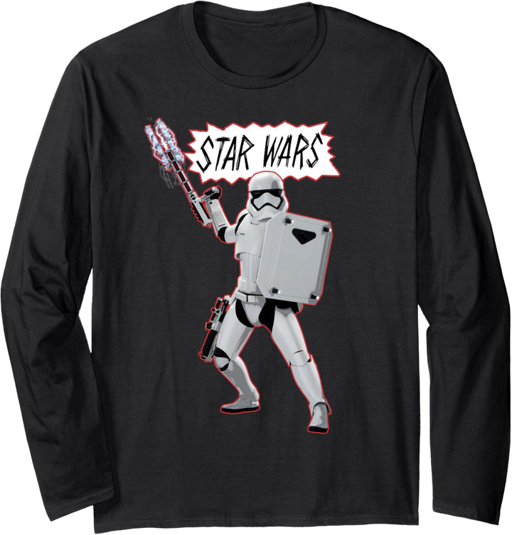 Star Wars Stromtrooper Sketchbook Logo Langarmshirt