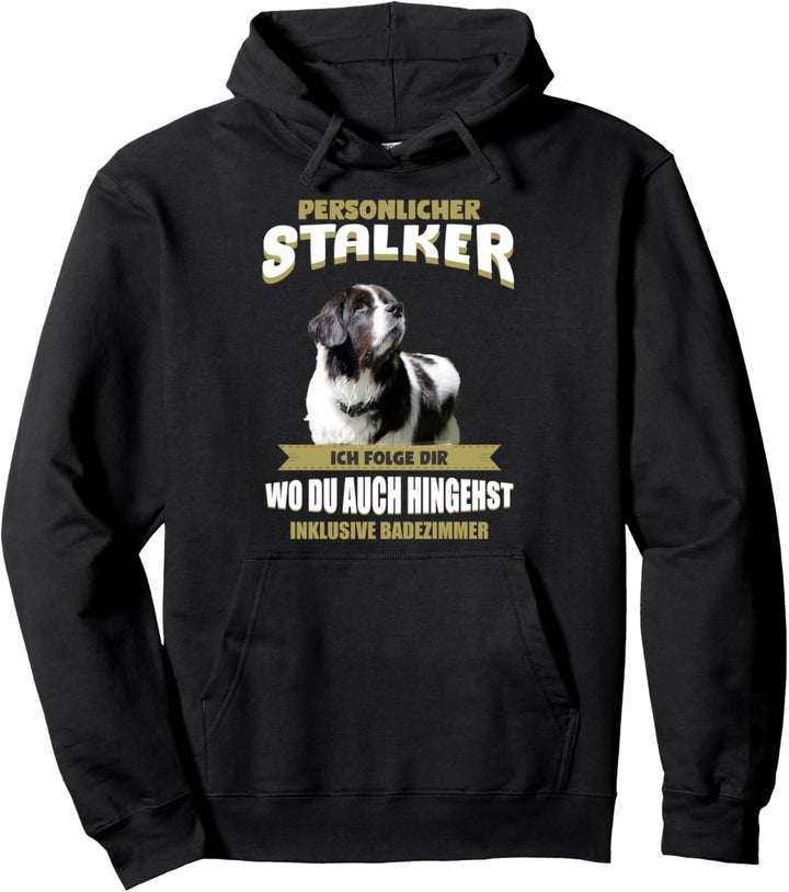 Landseer Hoodie - Landseer Hund Hoodie Pullover Hoodie