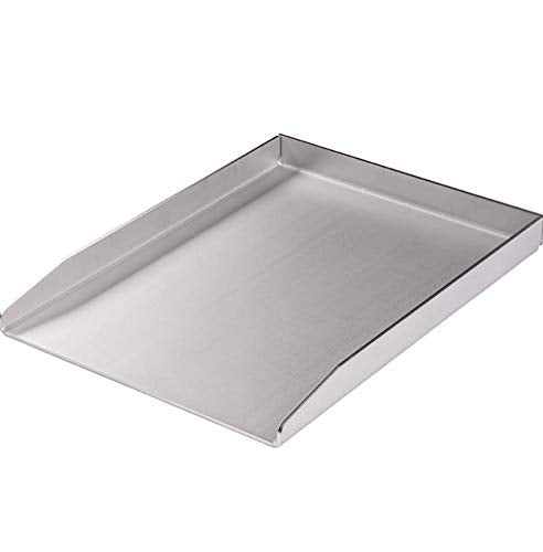 Edelstahl Grillplatte, Plancha, Grillpfanne BBQ massiv 30 cm x 40 cm x 3,5 cm aus 4mm starken Edelst