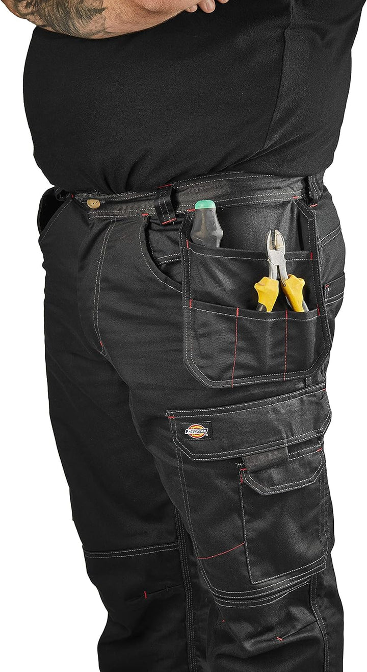 Dickies - Trousers for Men, Redhawk Pro Pants, Regular Fit, Grey, 26W Grau 26W / 32L, Grau 26W / 32L
