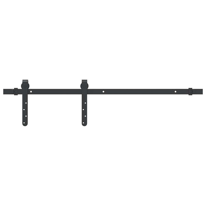 vidaXL Schiebetürbeschlag Set für Schranktüren 91 cm Karbonstahl, Schiebetürbeschlag Schrank, Schieb
