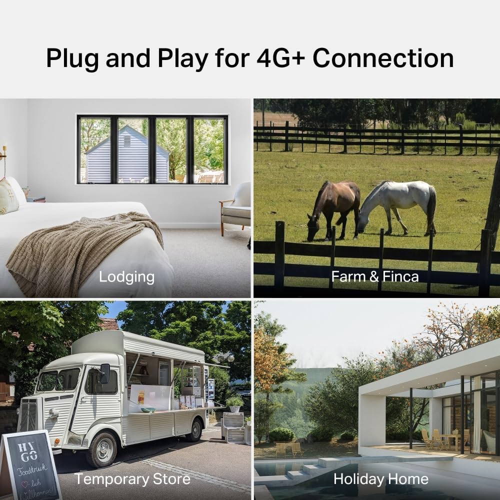 TP-Link Archer MR505 LTE Router, 4G+ Router unterstützt SIM Karten, 4G+ Cat6 bis zu 300Mbps, WLAN Du