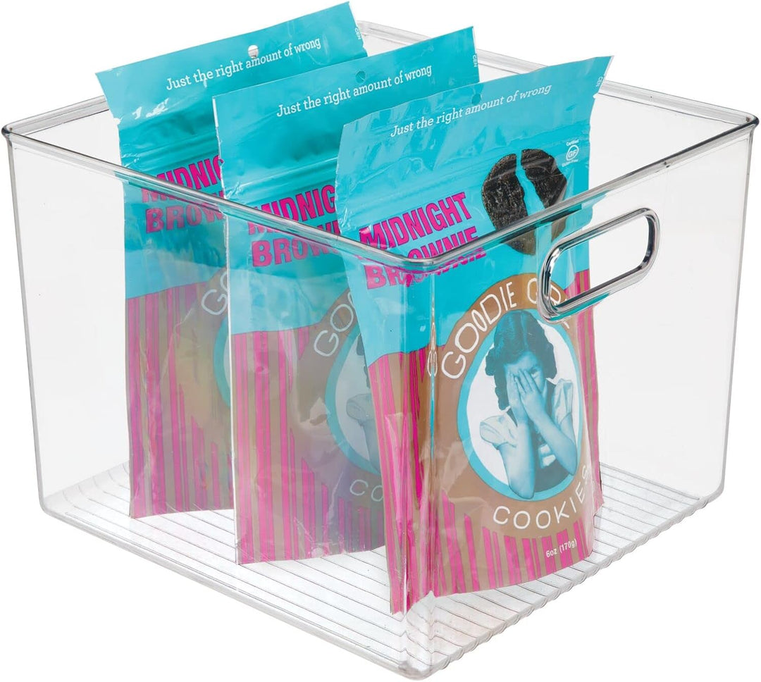 mDesign 2er-Set Kühlschrankbox – Kunststoffkiste für Obst, Konserven, Medikamente und vieles mehr –