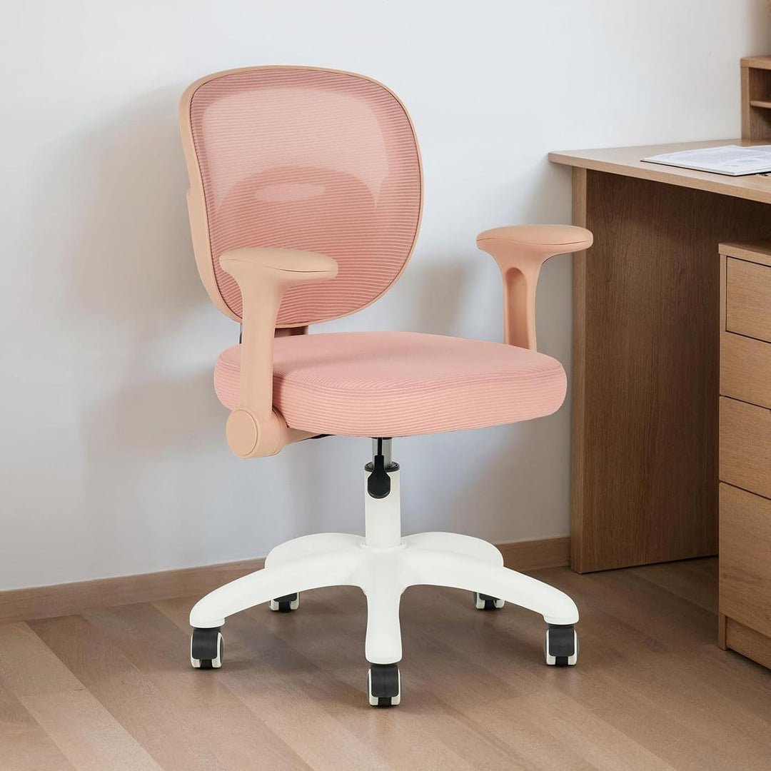 IDIMEX Schreibtischstuhl für Kinder Amelia höhenverstellbar, Rosa – ergonomischer Bürostuhl für Kind