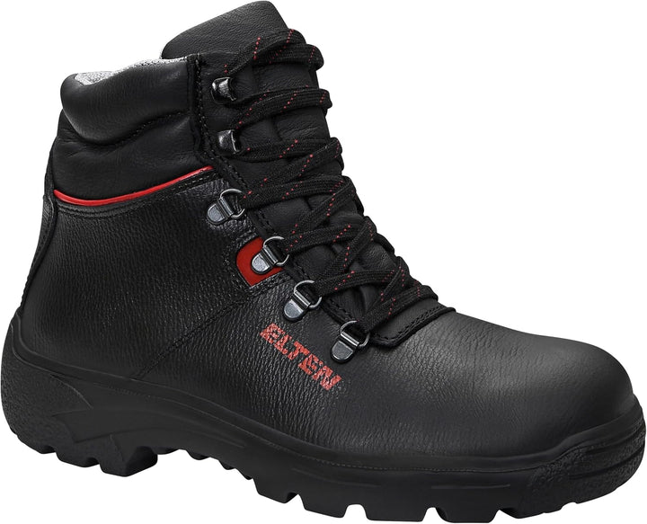ELTEN Sicherheitsschuhe RENZO Mid ESD S3, Damen und Herren, Leder, Stahlkappe, leicht, robust, Schwa