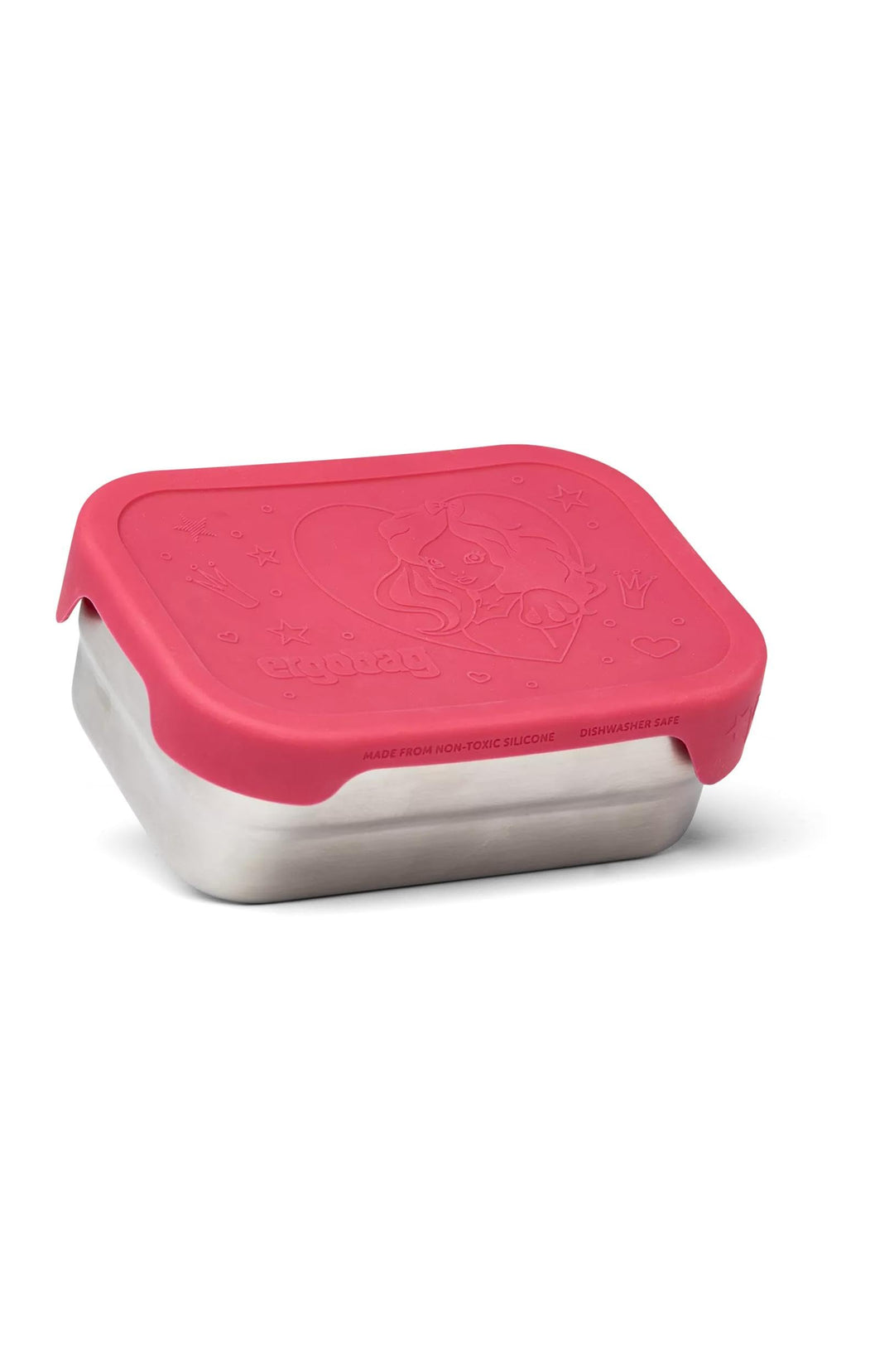 ergobag Edelstahl Brotdosen Set 2er Set mit Snack-Box Edelstahl & Silikon-Deckel BPA-frei Spülmaschi