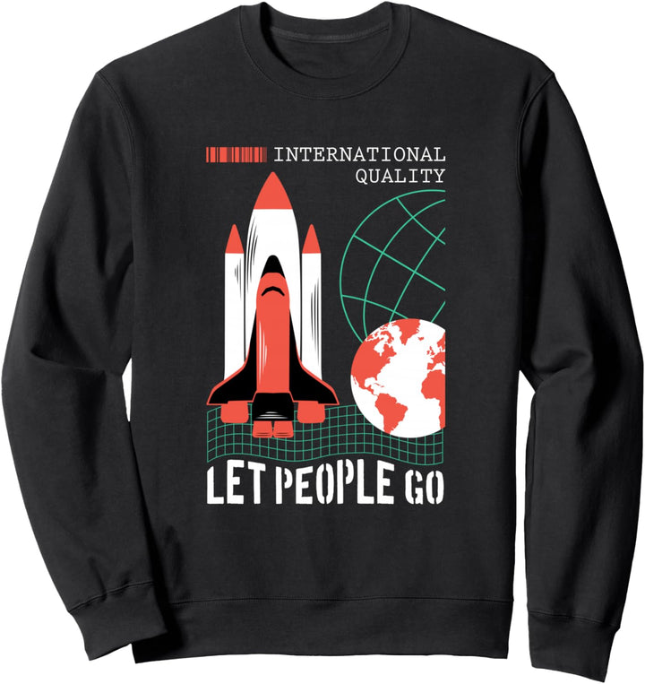 Let People Go Rocket - Sad Aesthetic Edgy Streetwear Sweatshirt