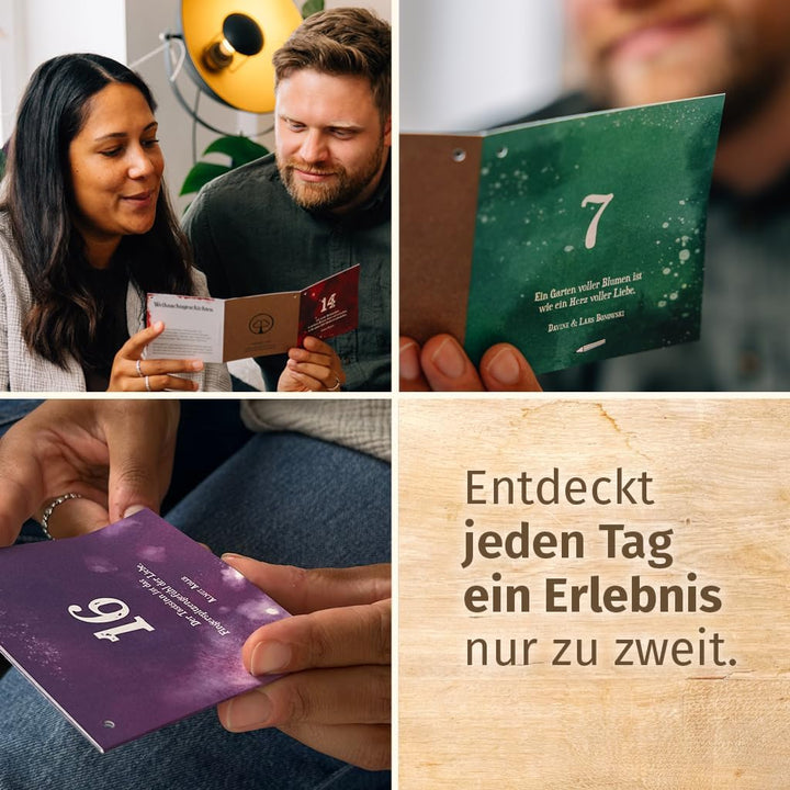 Paarzeit Adventskalender 2025 für Paare – 24 Erlebnisse für echte Verbundenheit, Geschenk für Erwach