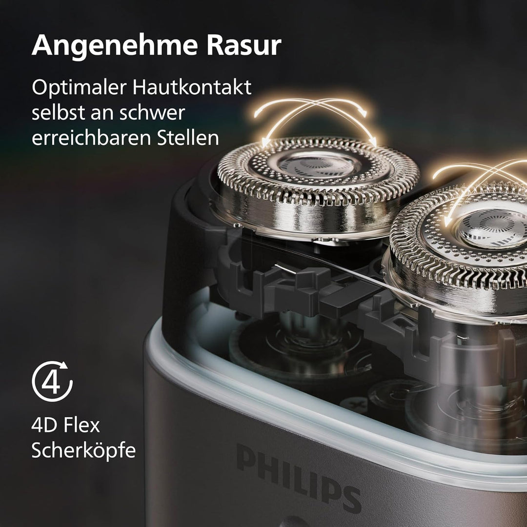 Philips Rasierer Series 700 - kompakter Elektrorasierer, Lift & Cut-System, Dual SteelPrecision-Klin