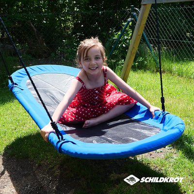 Schildkröt® Nestschaukel Oval, riesige Gartenschaukel für Kinder & Erwachsene, 165cm x 70cm, Hängesc