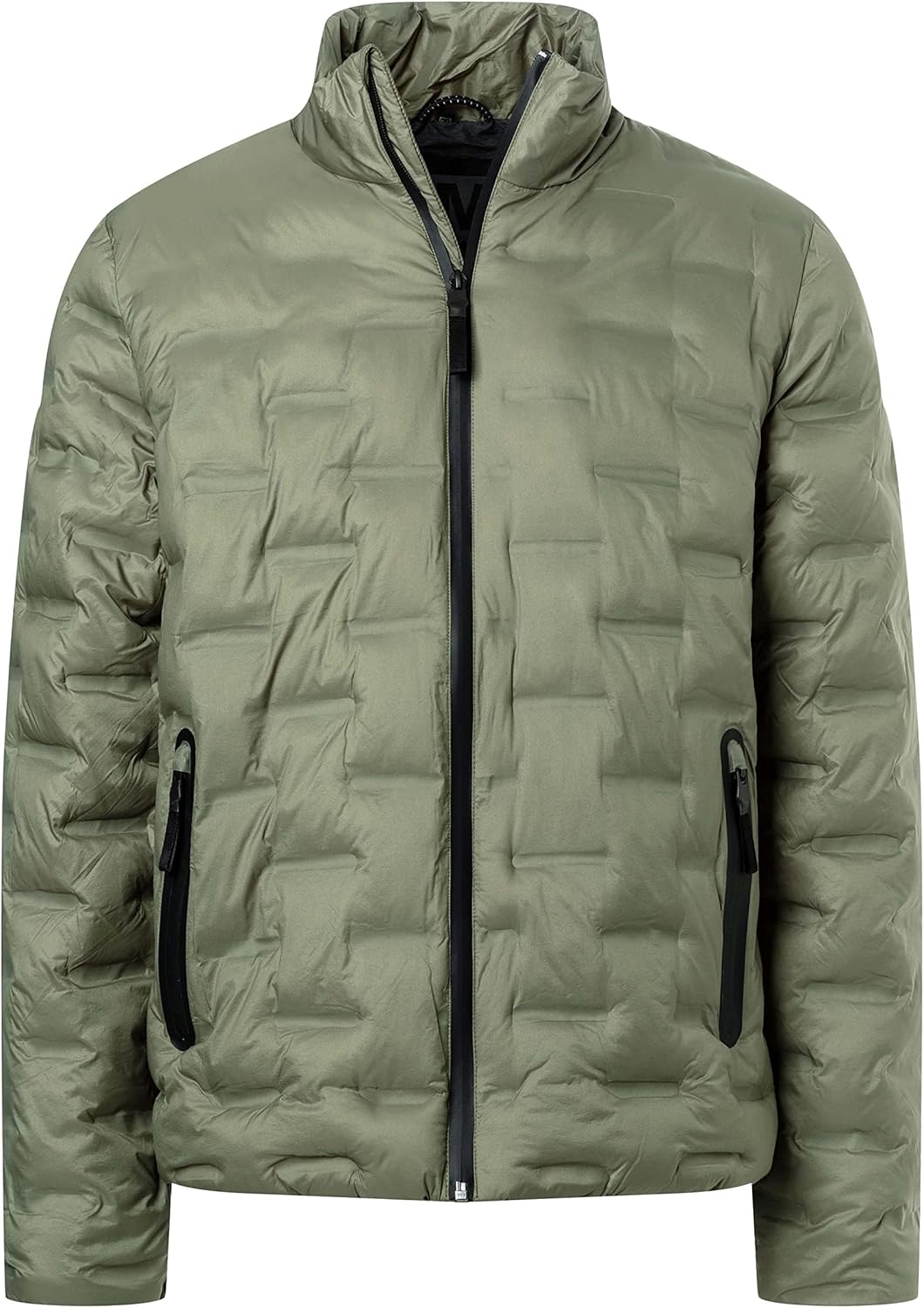 Timezone Herren Bonded Jacket 4 S grey olive, S grey olive