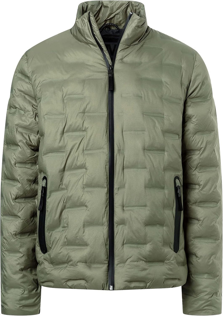 Timezone Herren Bonded Jacket 4 S grey olive, S grey olive