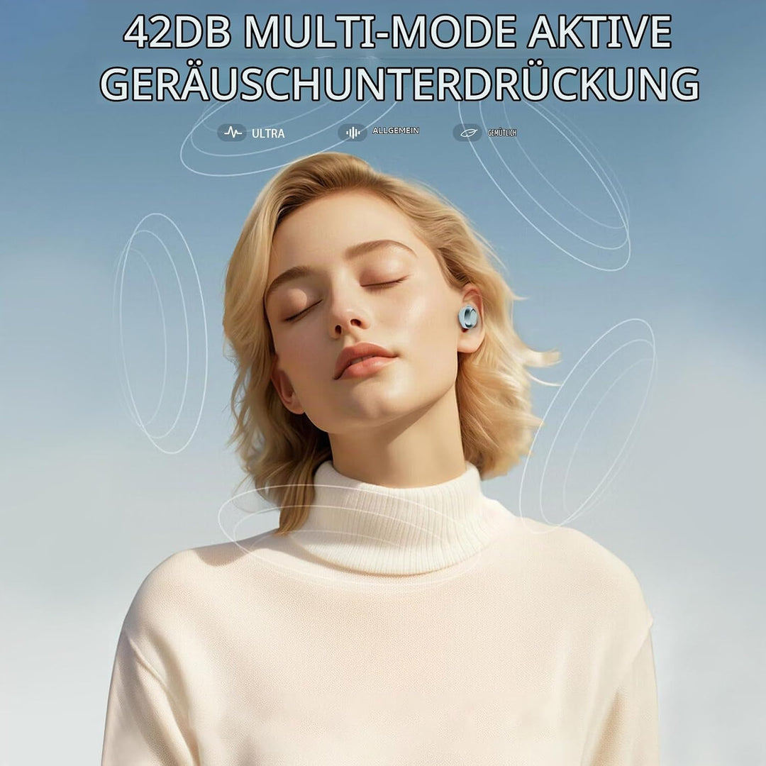 Mini Schlafkopfhörer Bluetooth 5.4 Kopfhörer, 2025 Neue in Ear Kopfhörer Kabellos mit 25 Stunden Akk