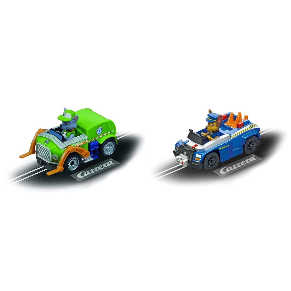 Carrera First PAW Patrol - Rocky Rennauto I Massstab 1:50 I Rennauto Rennbahn First I Für Kinder ab