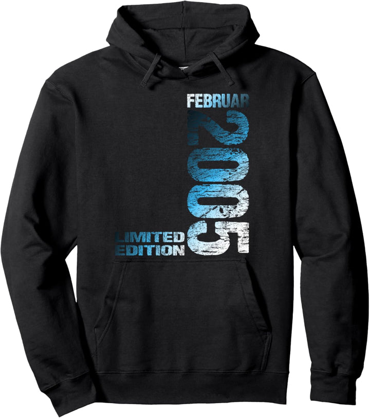 Februar 2005 Mann Frau 19. Geburtstag Limited Edition 19 Pullover Hoodie