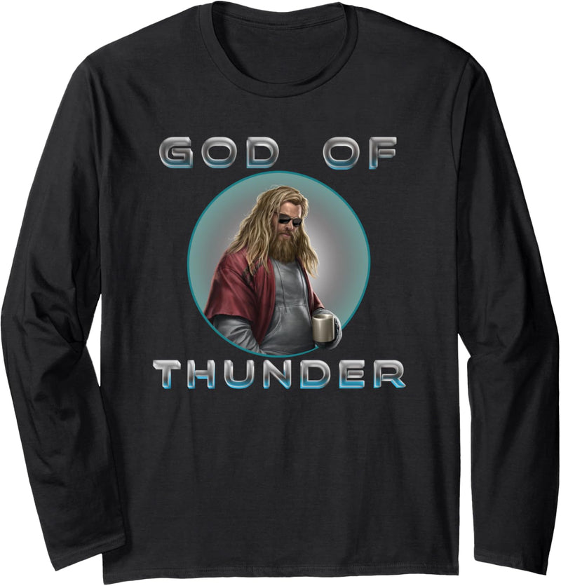 Marvel Avengers: Endgame Thor God Of Thunder Circle Portrait Langarmshirt