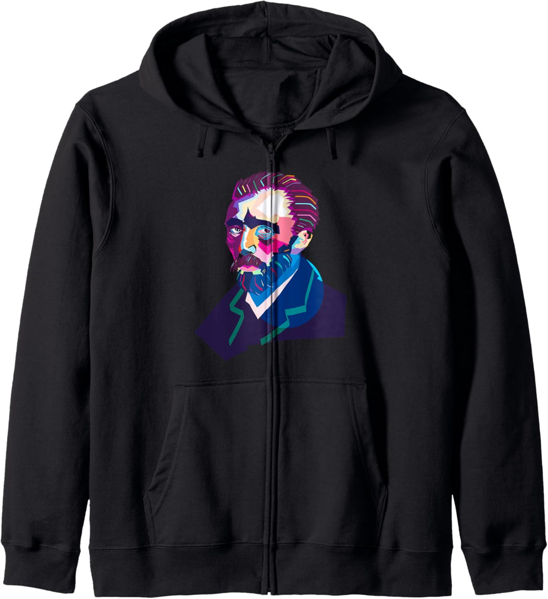 Vincent Van Gogh Bunte Wicke-Art-Zeichnung Kapuzenjacke