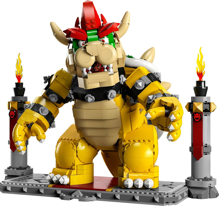 LEGO 71411 Super Mario Der mächtige Bowser, 3D-Modell-Bausatz, Bewegliche Figur zum Sammeln mit Duel