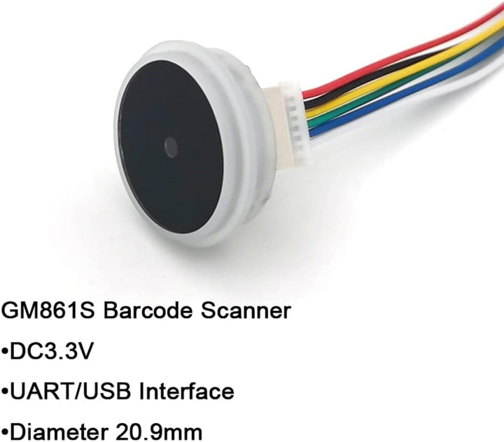 GM861S UART/USB Barcode-Schnittstelle, 1D/2D, Barcode-Lesegerät, QR-Code, , grüne LED