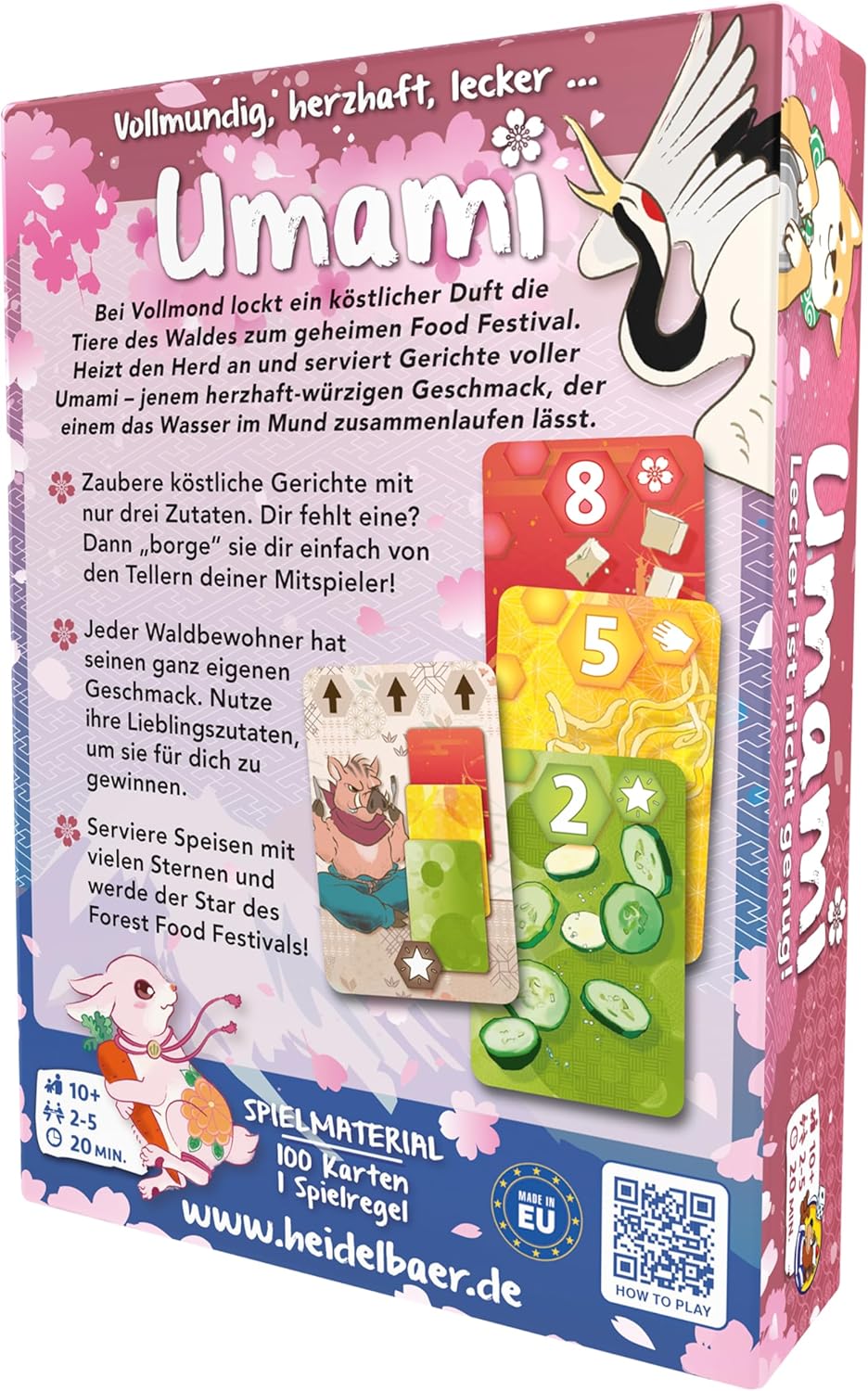 HeidelBär Games Umami - Unterhaltsames Kartenspiel mit appetitlichen Illustrationen - Einzigartiges