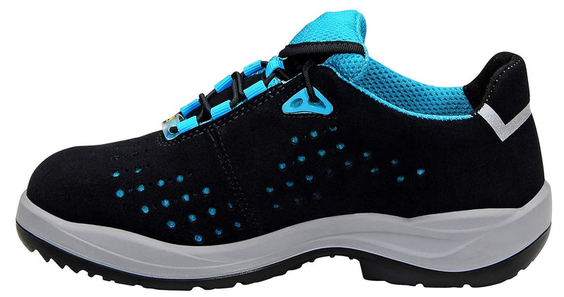 ELTEN Sicherheitsschuhe IMPULSE Lady aqua Low ESD S1P, Damen, Textil, Stahlkappe, leicht, sportlich,