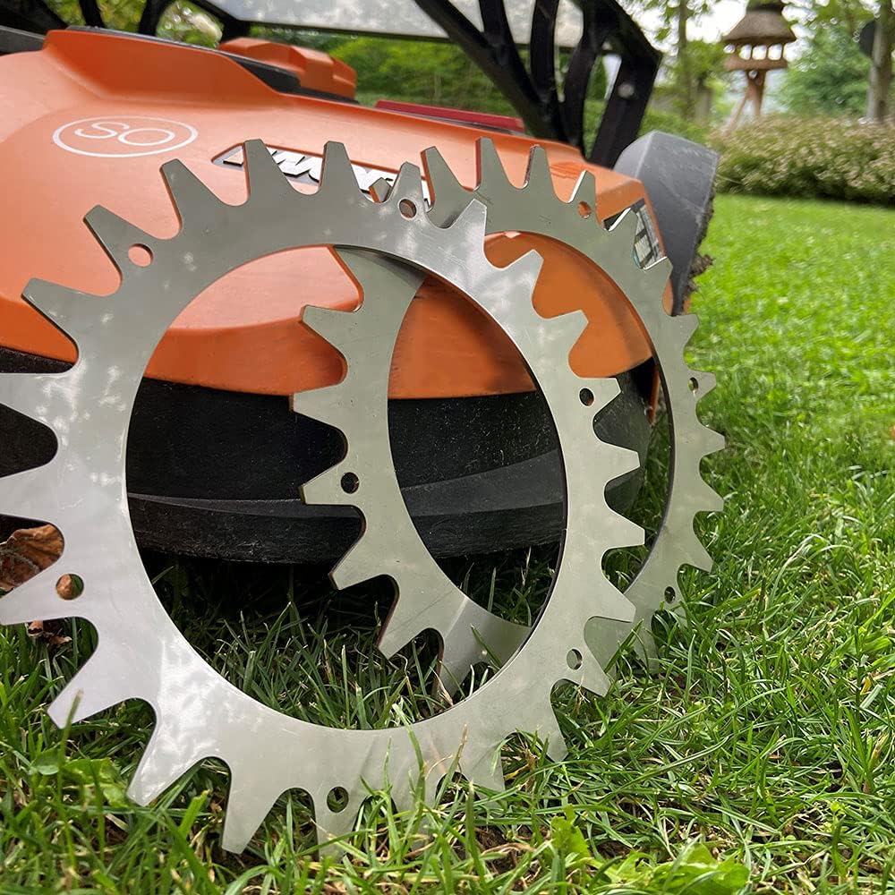 Edelstahl-Spikes zur Traktionsverbesserung - geeignet für alle Landroid-Mähroboter S/M Modelle der M
