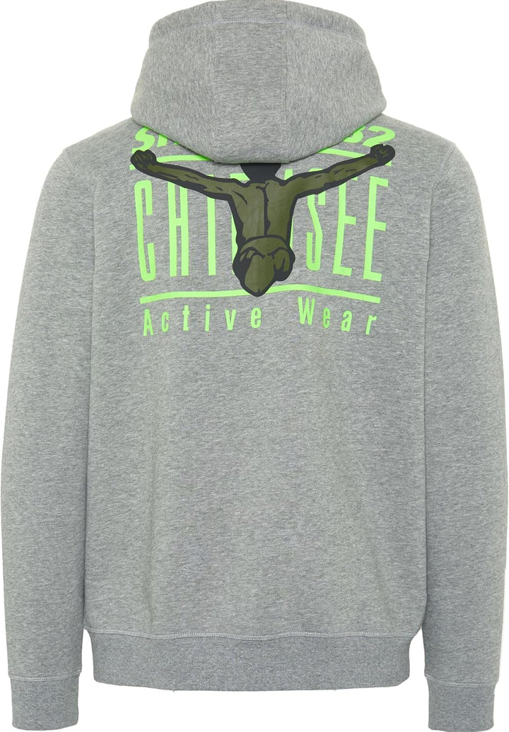 CHIEMSEE Sweatjacke mit Kapuze und Jumper-Motiven S Neutr. Gray, S Neutr. Gray
