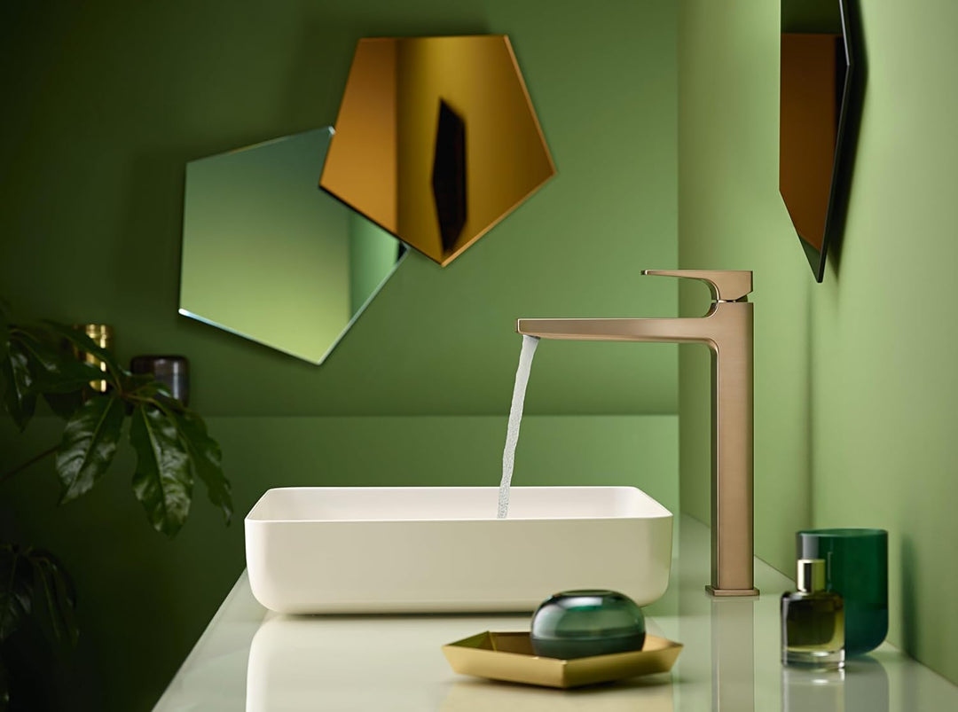 hansgrohe Wasserhahn Metropol, wassersparende Armatur mit Komfort-Höhe 260mm mit Push-Open Ablaufgar