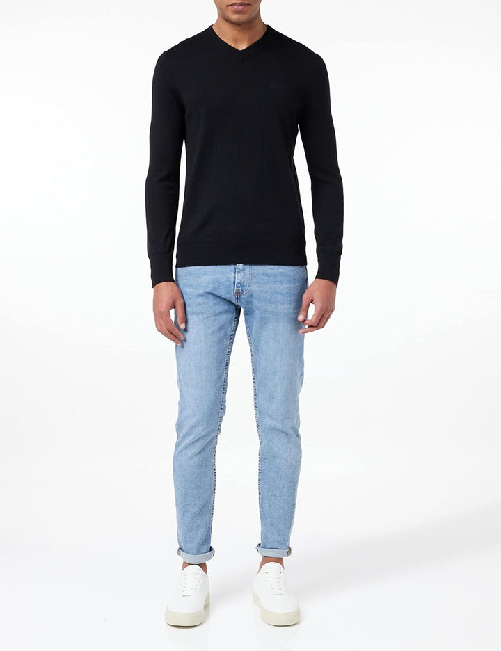 Schott NYC Herren Pullover S Schwarz, S Schwarz